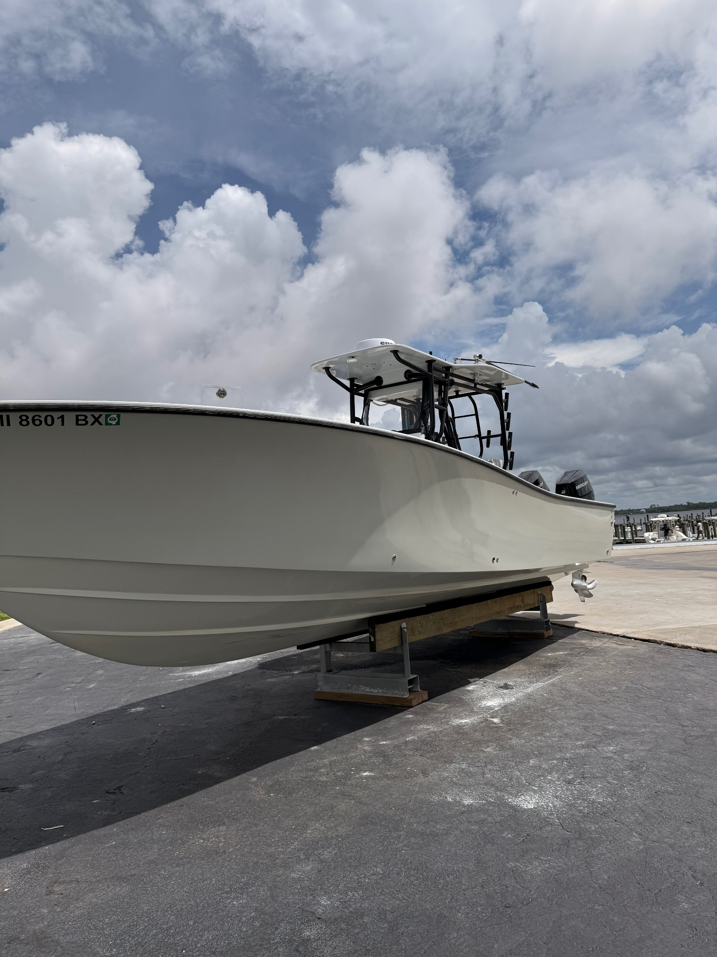 Cream center console · topside coating & detail